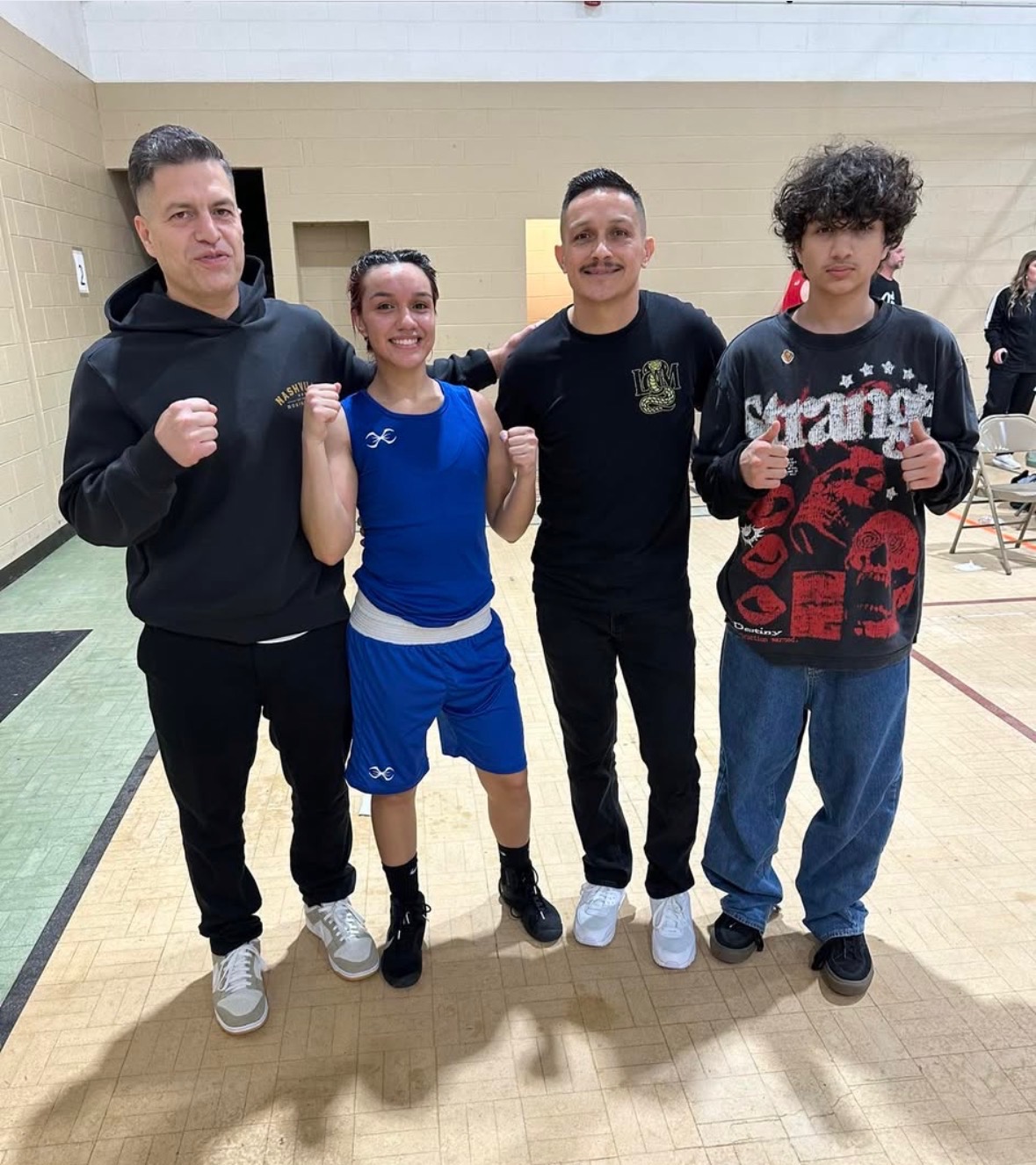 JC, Airam, and Gio at Nashville Boxing Club