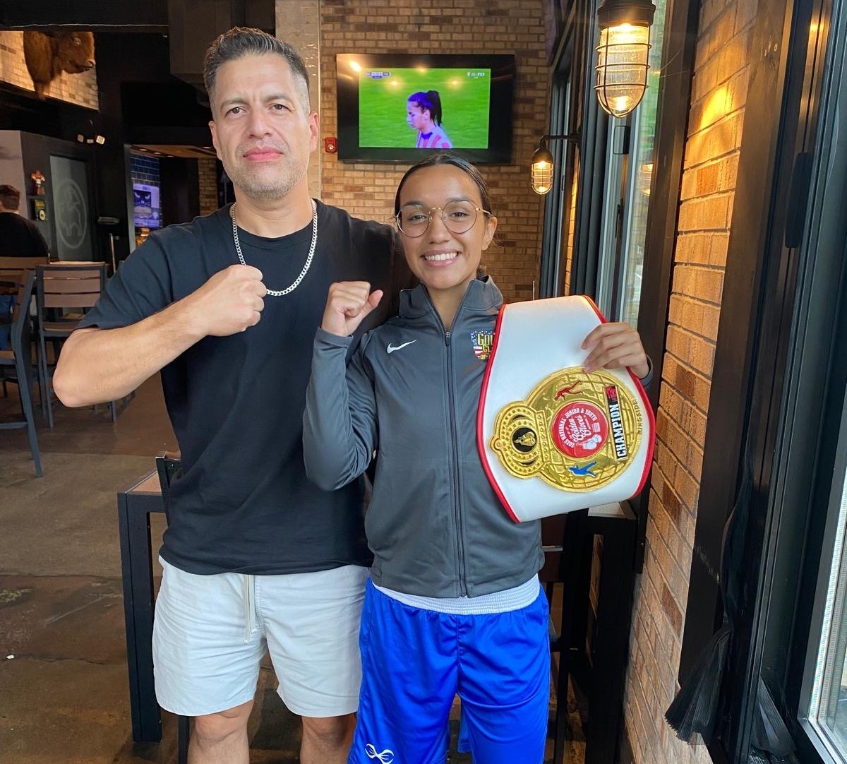 JC and Airam with championship belt
