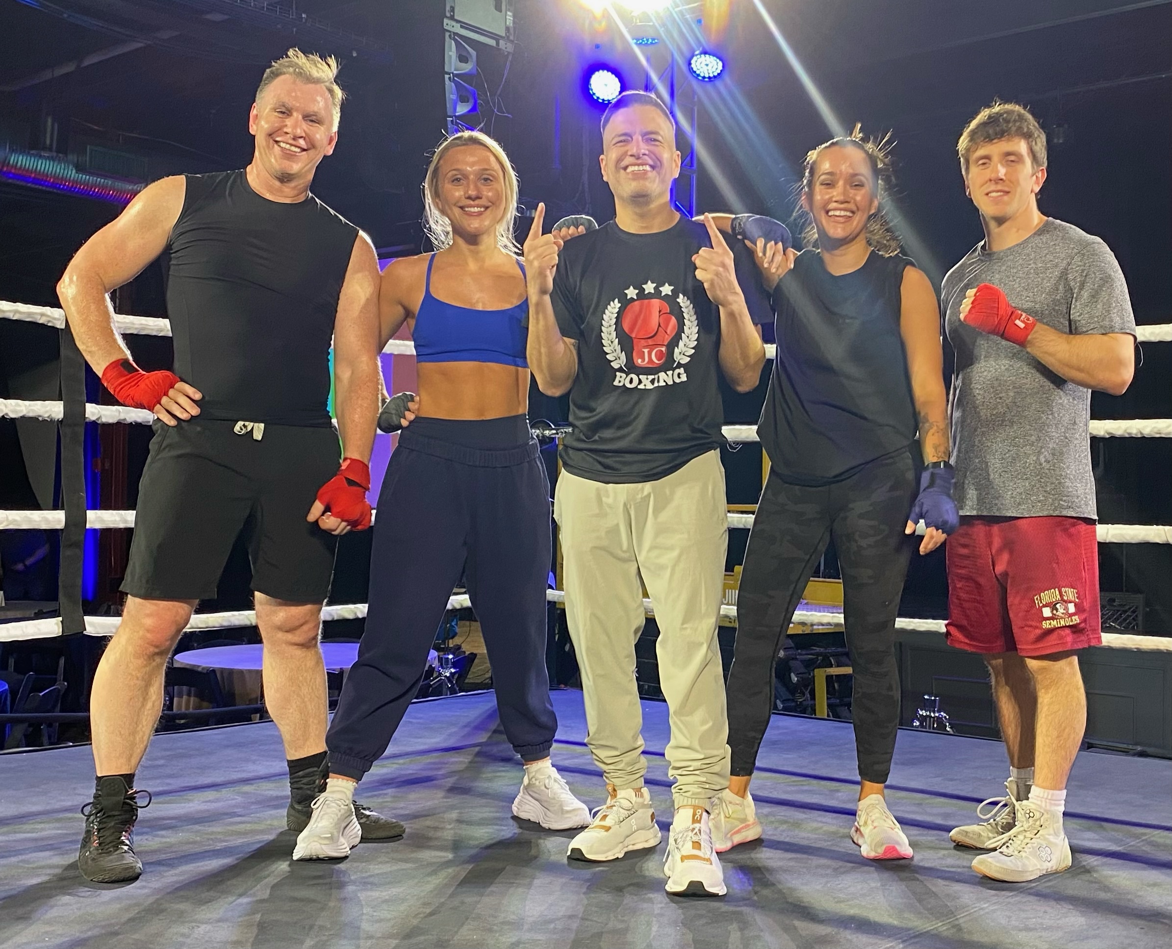 JC and team in the ring