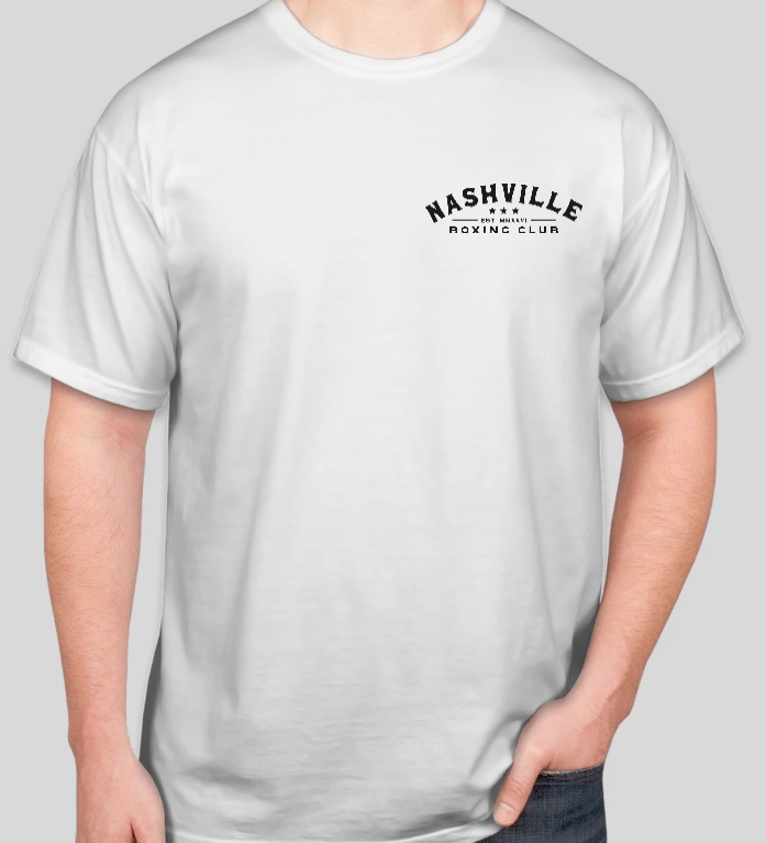 Nashville Boxing Club Front Black Gold T-Shirt