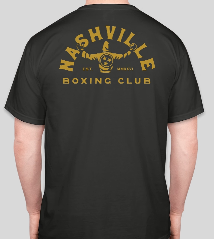 Nashville Boxing Club Gold Logo T-Shirt