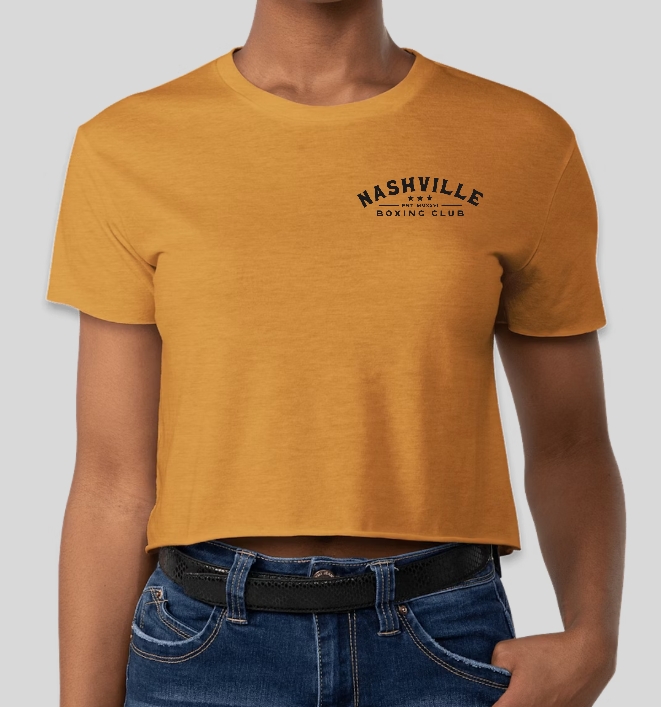 Gold Crop Tee — Nashville Boxing Club